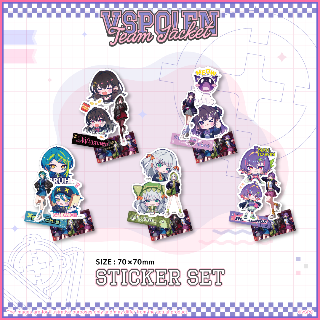 VSPO! EN Team Jacket Series - ステッカーセット