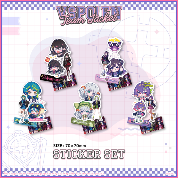 VSPO! EN Team Jacket Series - ステッカーセット